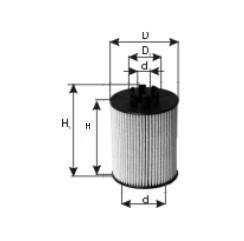 WO1554X - WO1554X     WKŁAD FILTRU OLEJU 